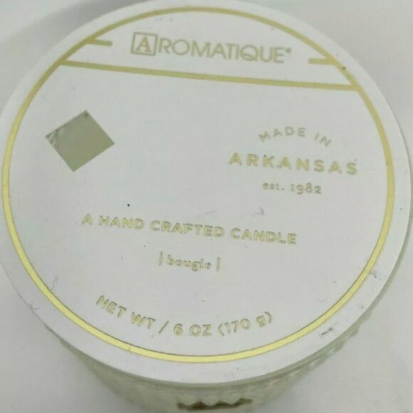 Aromatique The Smell of Spring Candle Textured Glass 5.5oz Scented NEW Set of 2 - Picture 2 of 2